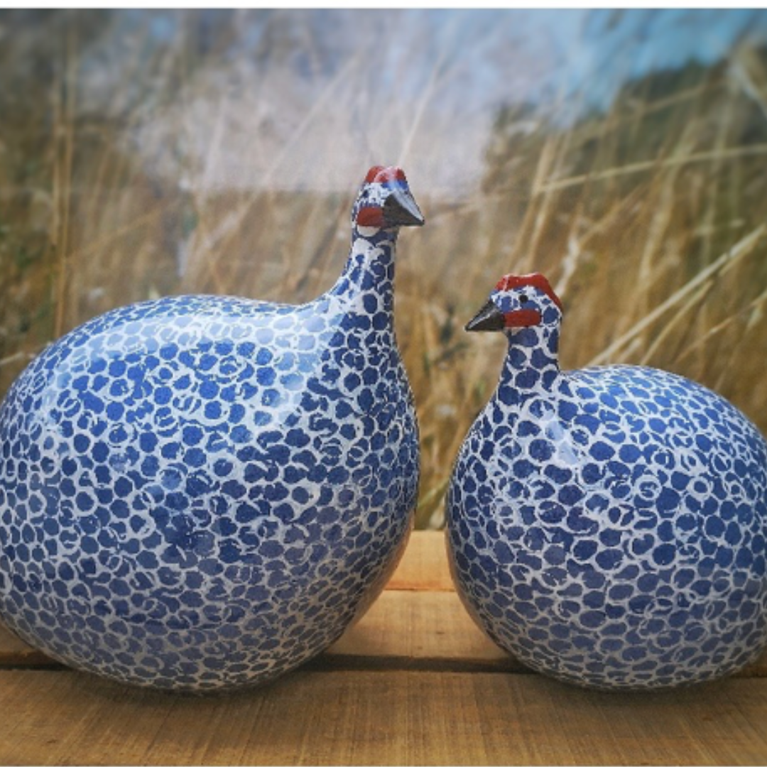 Ceramic Guinea Fowl, Decorative Homeware