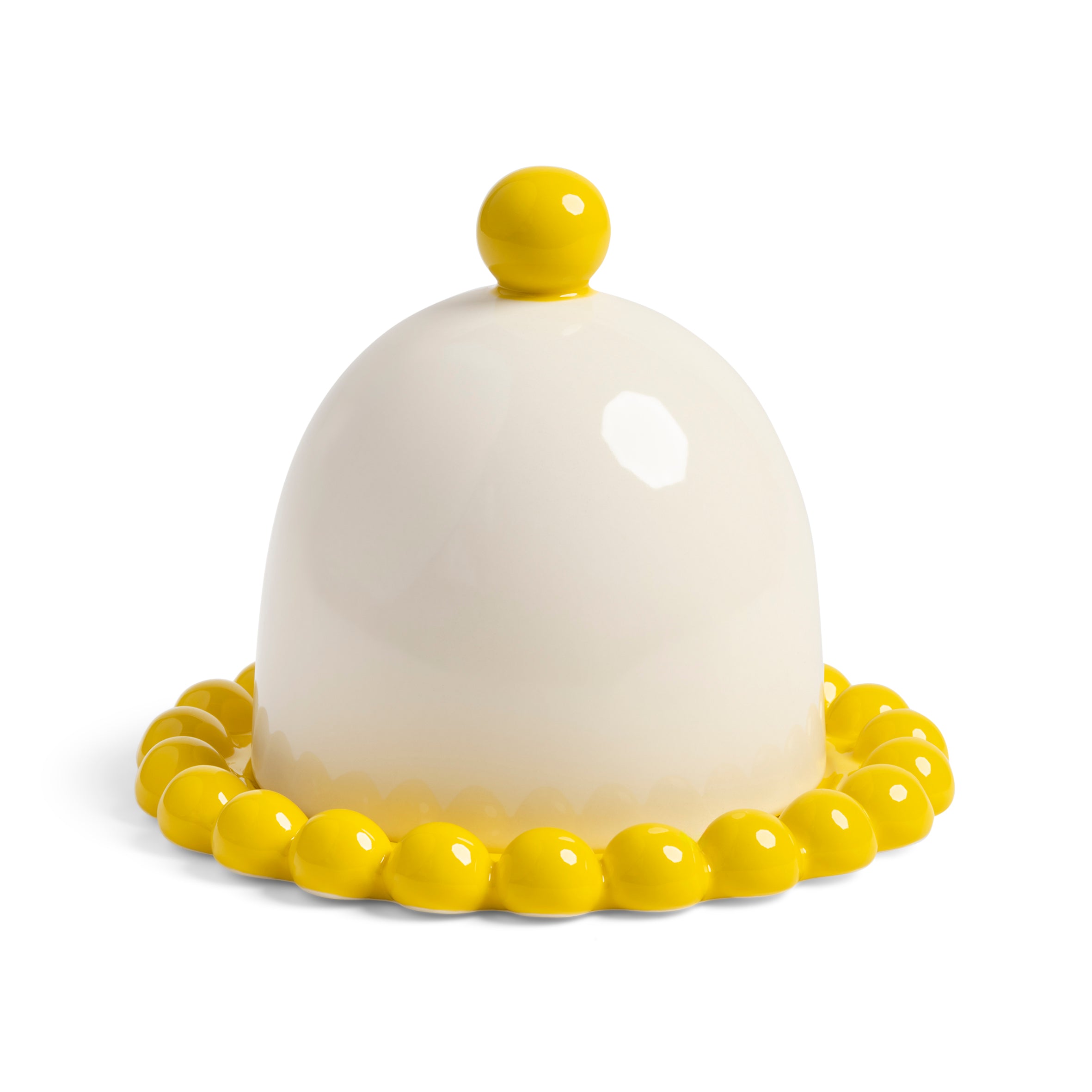 Butter Dish | Yellow & Cream