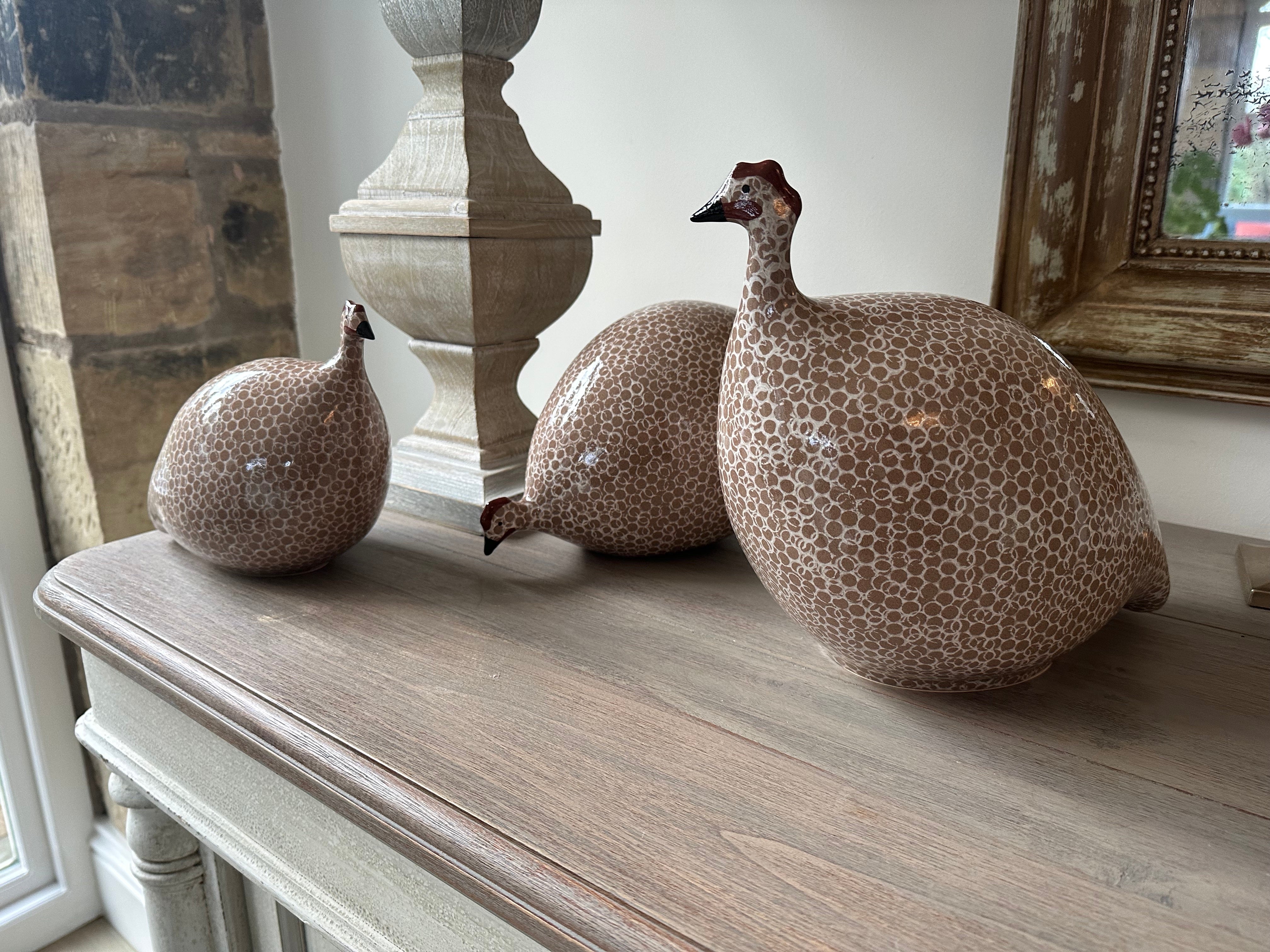 Ceramic Guinea Fowl, Decorative Homeware