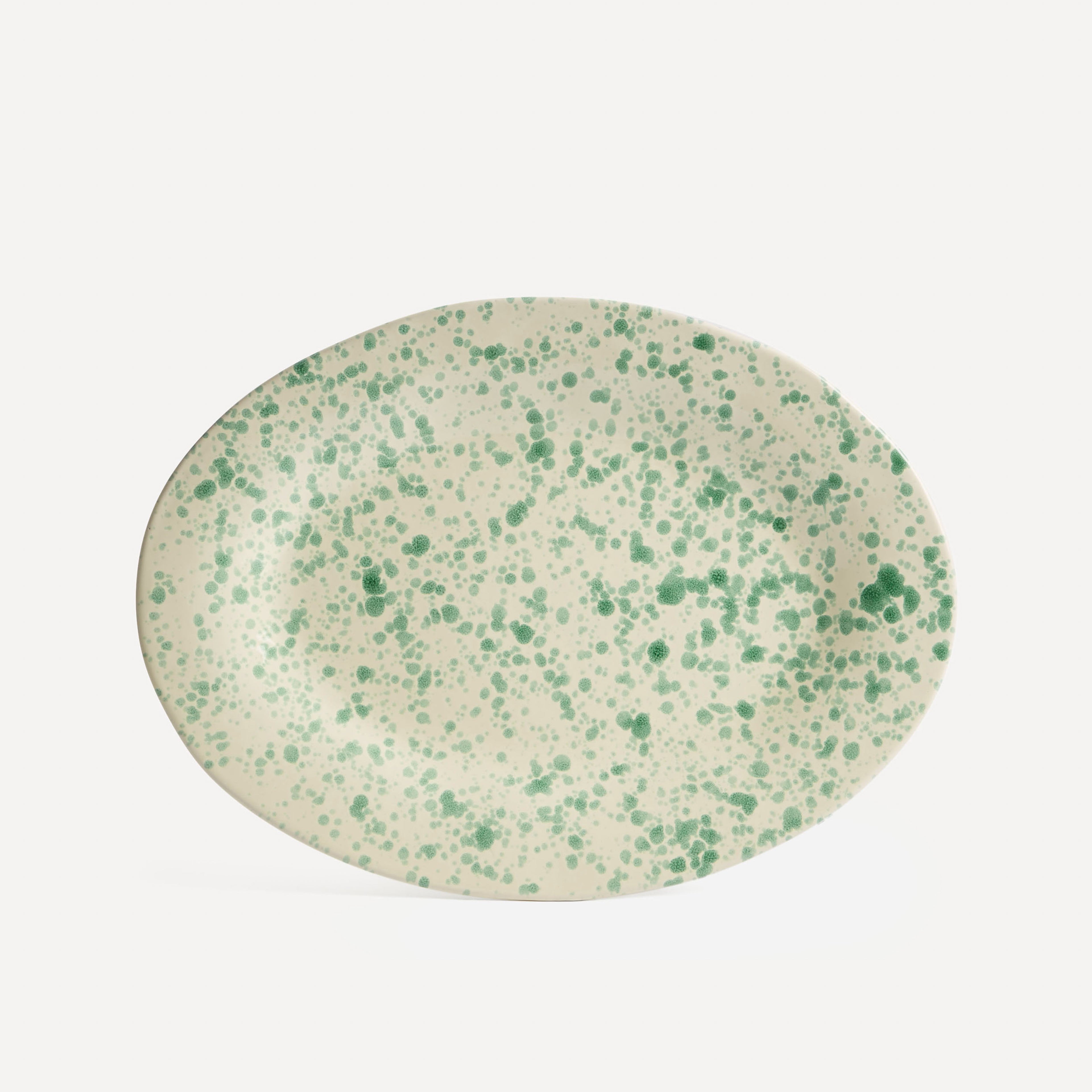 green splatter platter