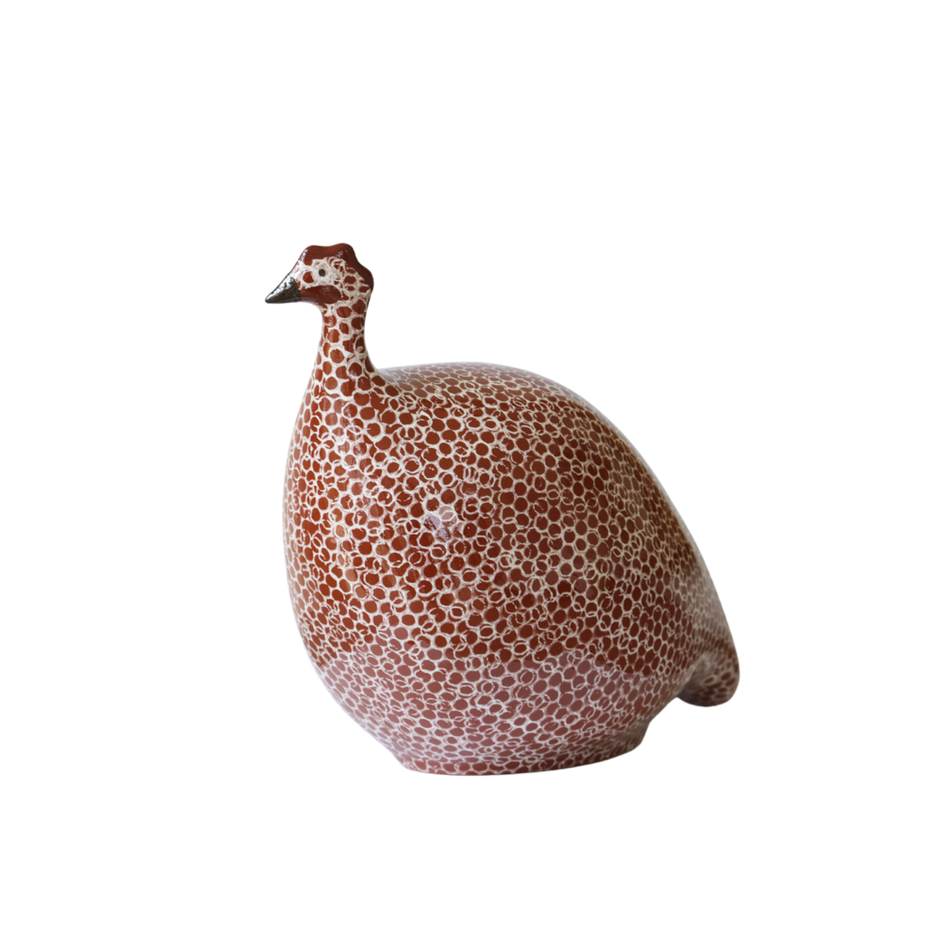 Guinea Fowl, Red with white spots