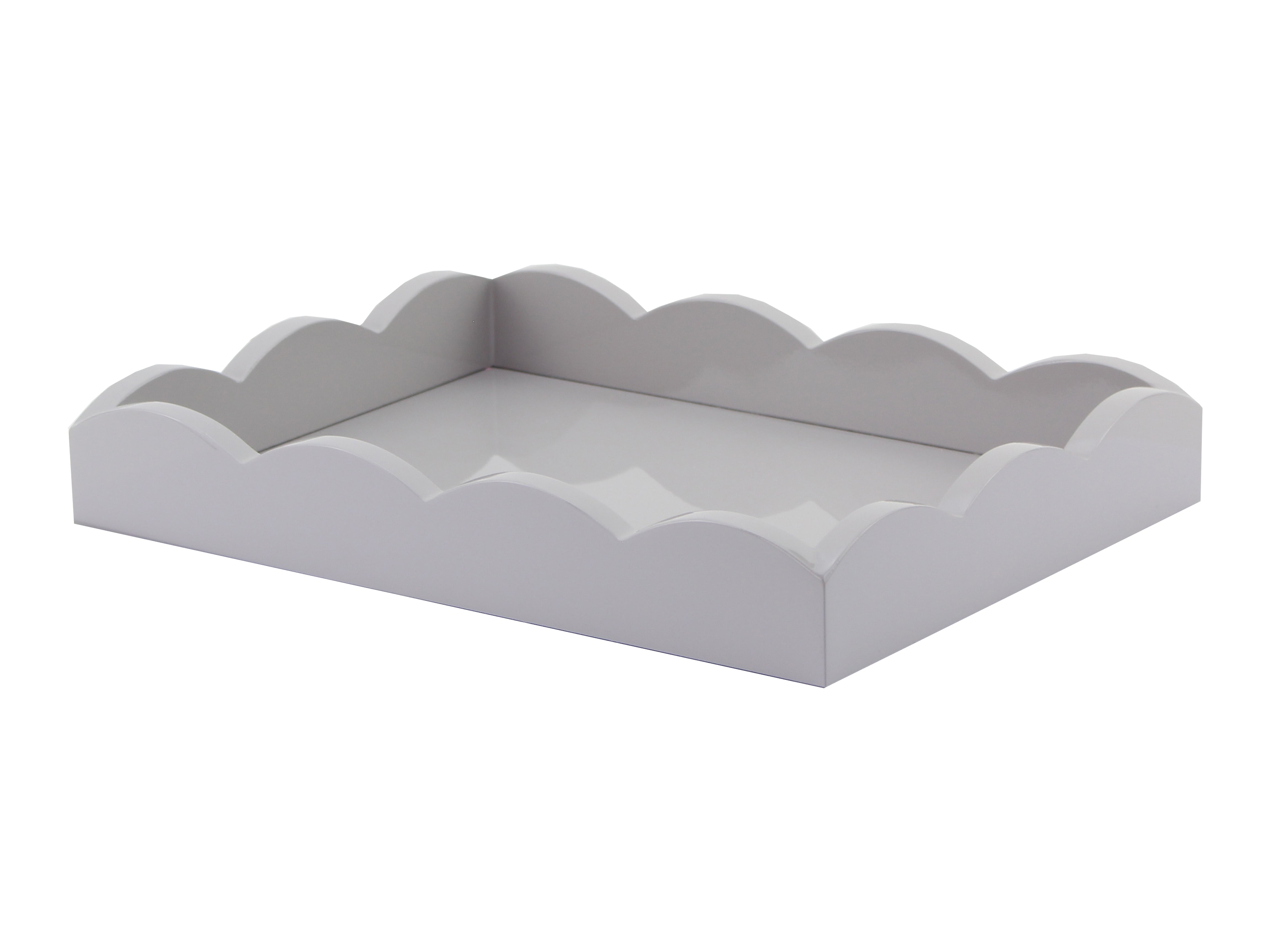 Grey lacquer shop tray